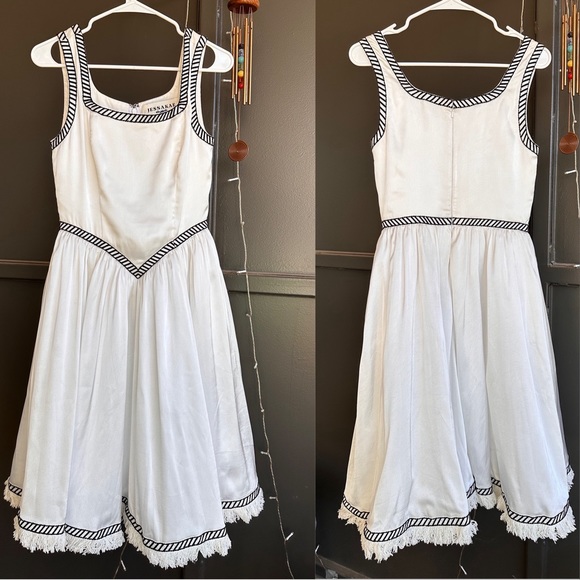 JessaKae Dresses & Skirts - JessaKae White Satin dress size SMALL - with pockets!